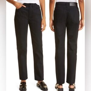 NWOT - FRAME Le Italien True Straight Leg Jeans in Black